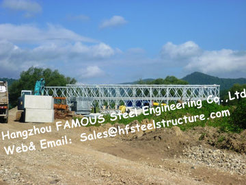 จีน ติดตั้งง่ายเหล็กกล้า Bailey Bridge Single Lane HD200 ชนิด Galvanized Modular Galvanized Bridge ผู้ผลิต