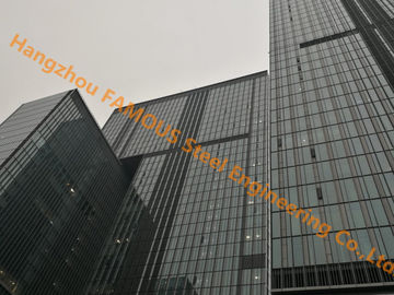 จีน Prefab Steel Frame โครงสร้างเหล็กหลายชั้น / โครงสร้างเหล็กอาคาร Modern Design for Office ผู้ผลิต