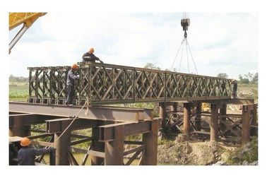 จีน มอร์เดนสังกะสี / เชื่อมเหล็กโครงสร้างเหล็กกล้า Bailey Bridge ด้วยการสนับสนุนโลหะหนัก ผู้ผลิต