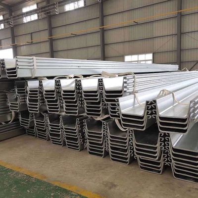 จีน เหล็กแผ่นตอกเสาเข็ม U Type SY295/SY390 Sheet Pile 6m 9m 12m Customized Length ผู้ผลิต