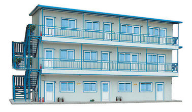 จีน Two / Three Layer Recyling Prefab Steel House สำหรับที่พักอาศัยชั่วคราว ผู้ผลิต
