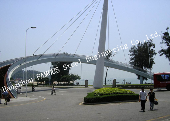 จีน โครงสร้างทางรถไฟสะพานเหล็กชั่วคราวของ Stay Cable ผู้ผลิต