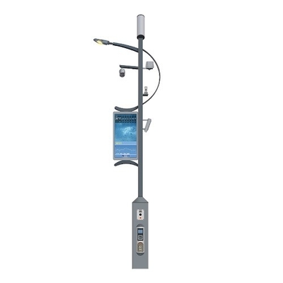 จีน P4 P5 P6 P8 โฆษณากันน้ำ Smart Pole เสาไฟถนน Led แสดงด้วยการควบคุมแบบไร้สาย ผู้ผลิต