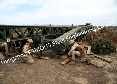 จีน ติดตั้งง่ายโครงสร้างเหล็กชั่วคราว Bailey Bridge Military Application ผู้ผลิต