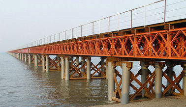 จีน สะพานเชื่อมแบบ OEM / Custom เชื่อมเหล็กโครงสร้าง / สะพาน Prefabricated Bailey ผู้ผลิต