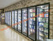 ประตูกระจกอุ่นซูเปอร์มาร์เก็ต Multideck สำหรับชิ้นส่วนห้องเย็น / ตู้เย็น / ตู้แช่แข็ง ผู้ผลิต